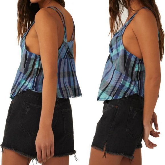FREE PEOPLE Plaid Tank - Picture 2 of 4